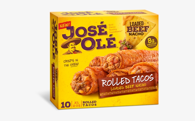 Loaded Beef Nacho Rolled Tacos - Jose Ole Rolled Tacos, transparent png