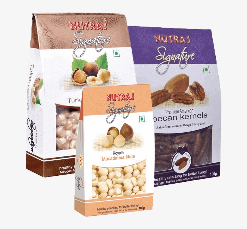 Nutraj Signature Combo Of Macadamia Nuts, Pecan Kernels, - Nutraj, transparent png