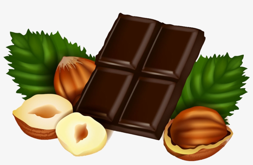 Hazelnut Clipart - Chocolate Nuts Clip Art, transparent png