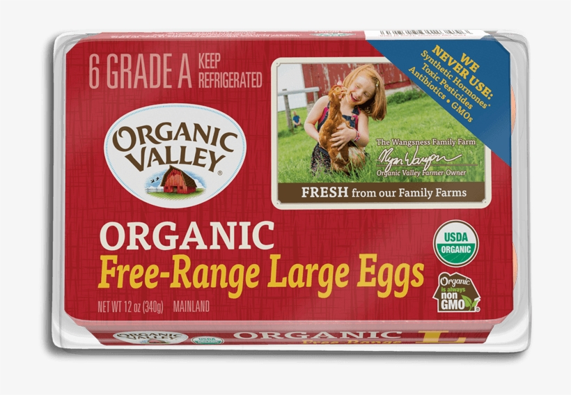 Large Eggs, Half Dozen - Organic Valley, transparent png