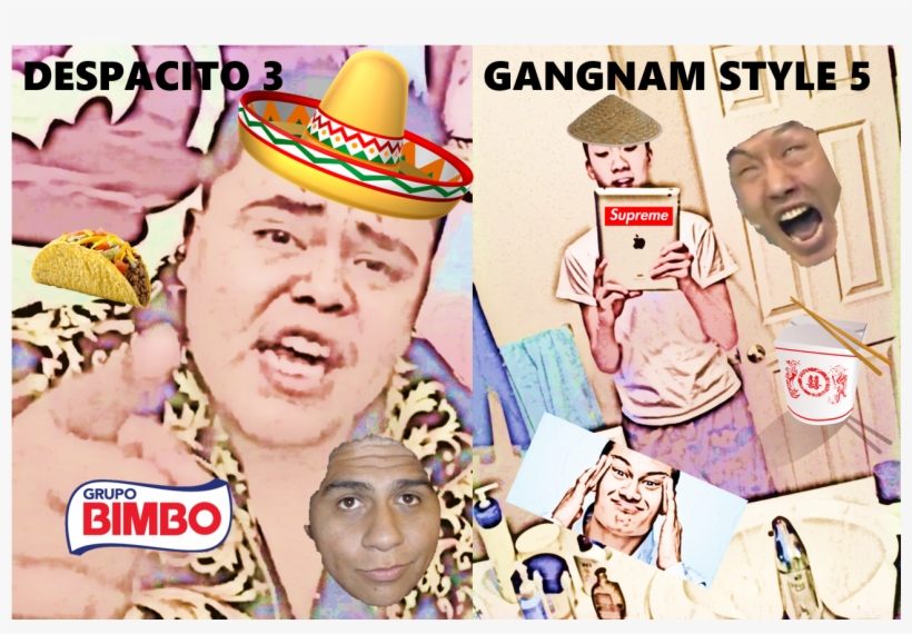Memedespacito 3 Vs Gangnam Style 5 - Cartoon, transparent png