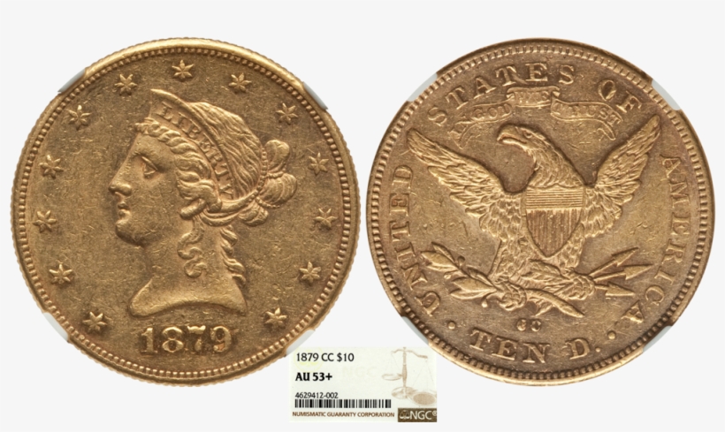 1879 Cc $10 Ngc Au 53 Plus - Reinoud Iv Van Gelre, transparent png