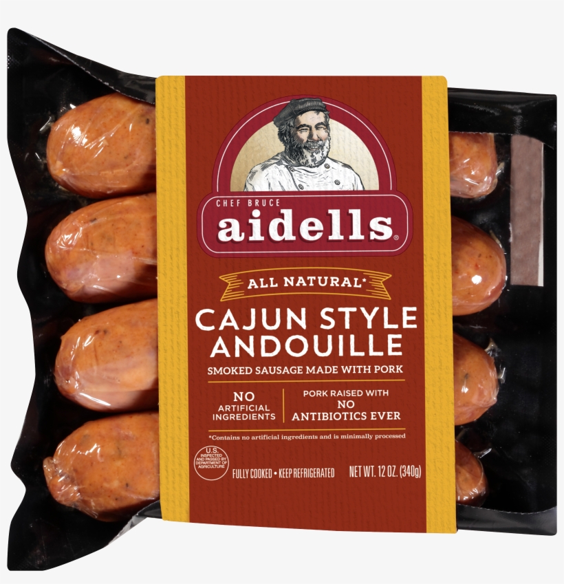 Aidells All Natural Cajun Style Andouille Dinner Sausage, - Aidells Chicken Sausage, transparent png