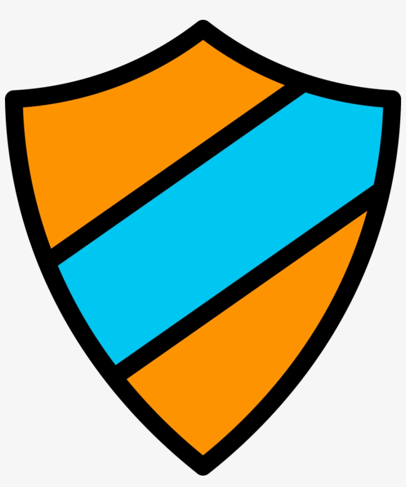Emblem Icon Orange-light Blue - Icon, transparent png