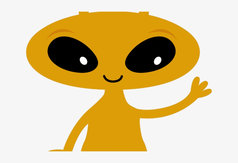 Spaceship Clipart Silly - Alien In Spaceship Clipart, transparent png