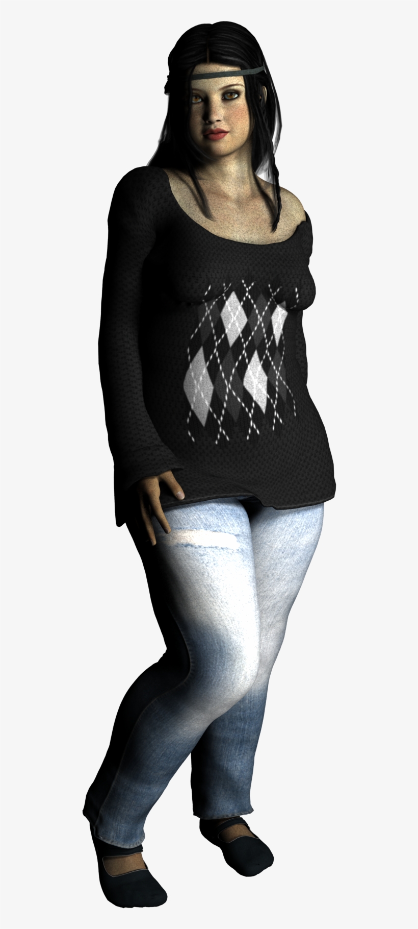 9 19 15 Big Girl - Cute Girl Standing Girl Png, transparent png