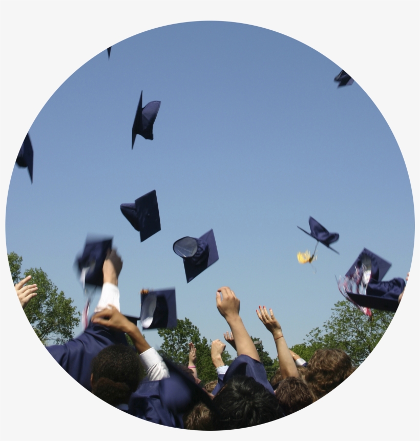 Circular Hats - College Graduation, transparent png