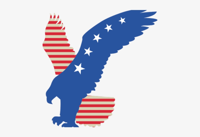 Eagle Clipart United States - Bald Eagle Red And Blue, transparent png