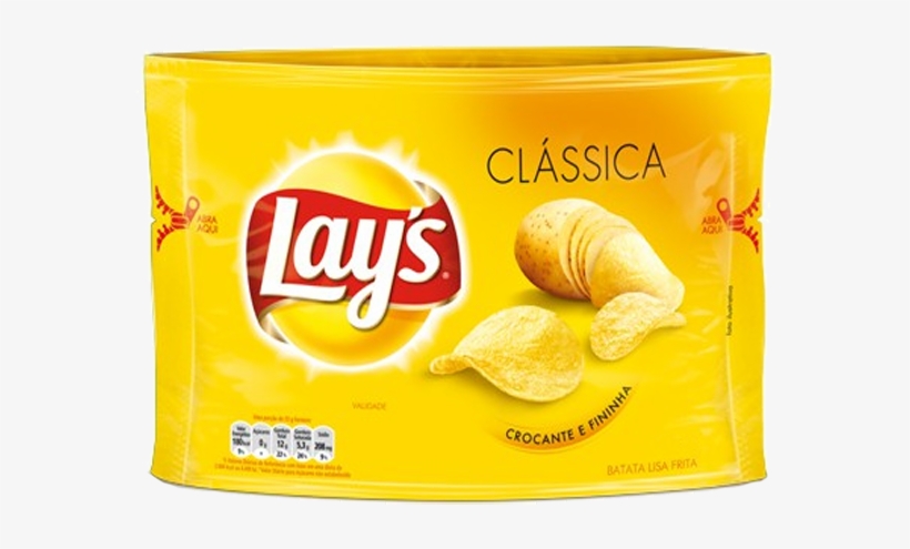 Batata Lisa Frita Clássica Lay's 96g - Lays, transparent png