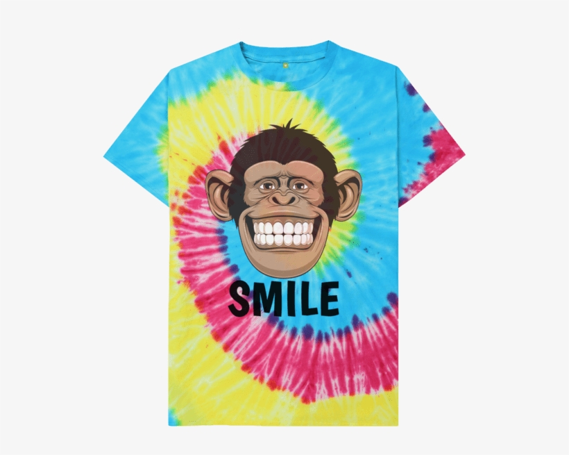 Smiling Monkey Face Smile Tee - T-shirt, transparent png
