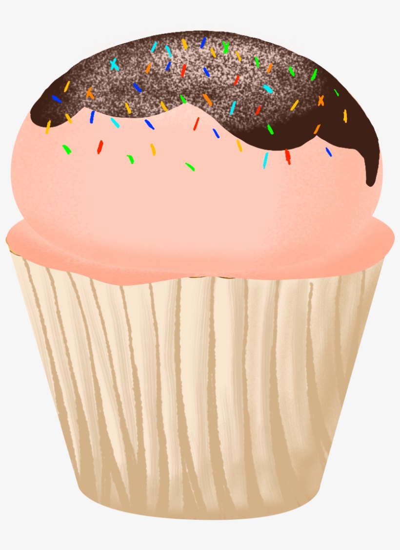 Decorative Elements Cakes Fresh Food Png And Psd - Cupcake, transparent png