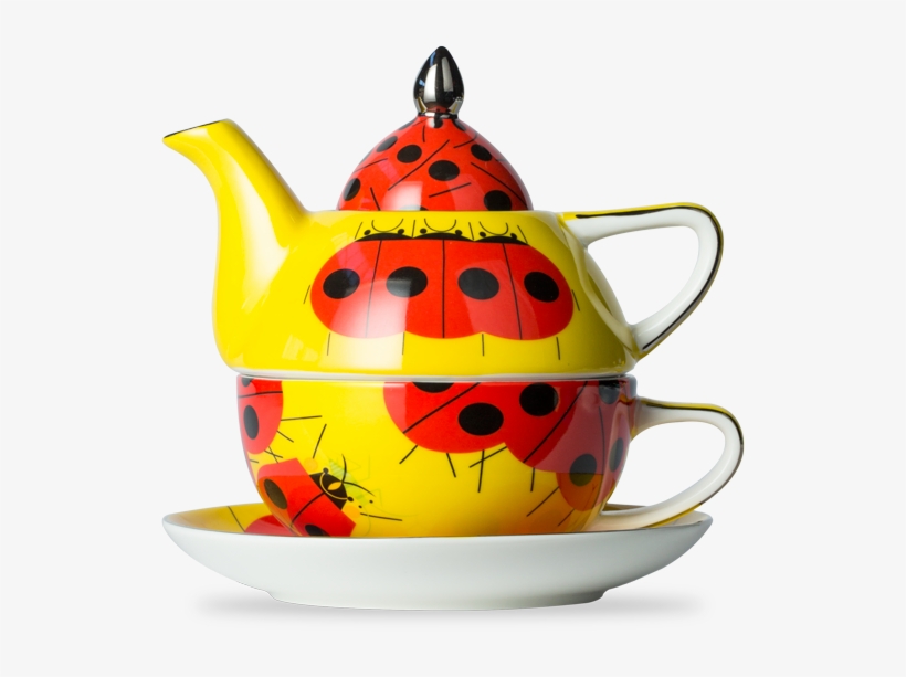 T2 Charley Harper Ladybug Tea For One - Charley Harper Tea For One, transparent png