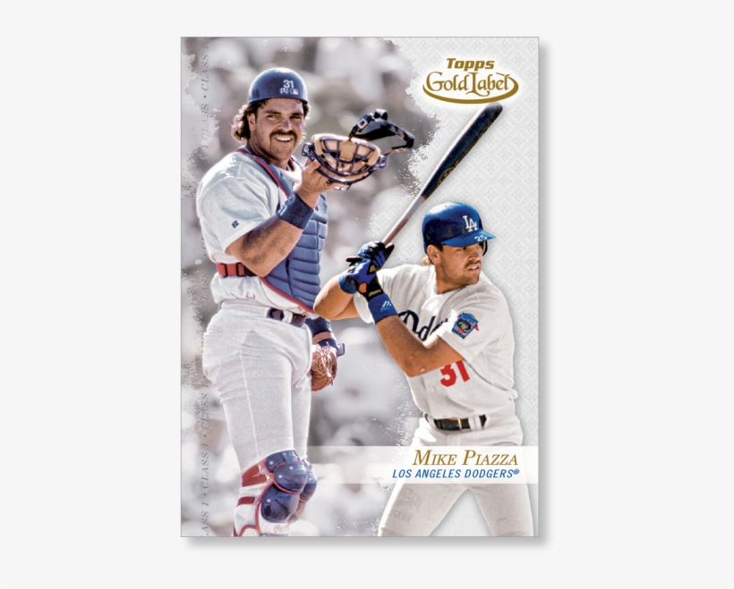 Mike Piazza 2017 Topps Gold Label - Mike Piazza Dodgers, transparent png