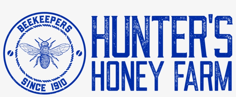 Hunter's Honey Farm Logo - Cobalt Blue, transparent png