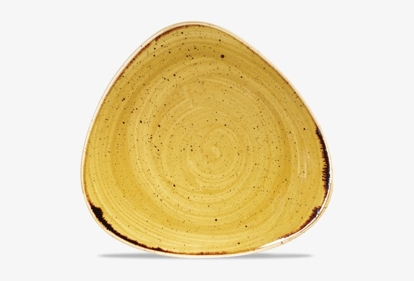 Churchill 9" Stonecast Mustard Seed Yellow Triangle - Ceramic, transparent png