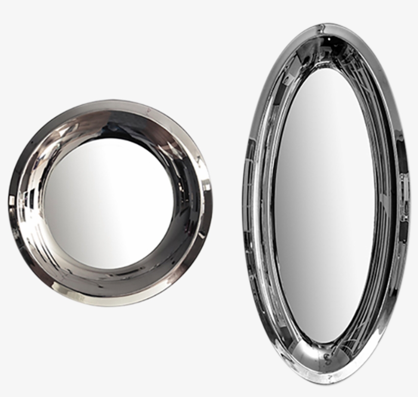 Specchio Con Cornice Specchiante Aqua - Circle, transparent png