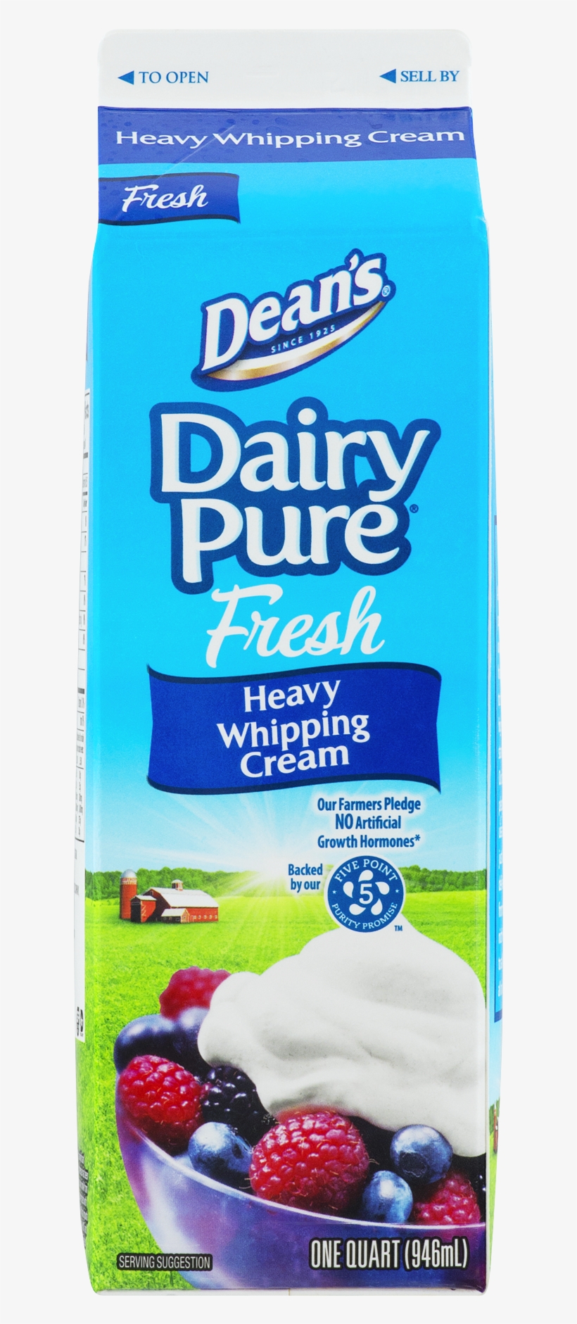Dean's Dairy Pure Fresh Heavy Whipping Cream, 1 Quart Heavy Cream