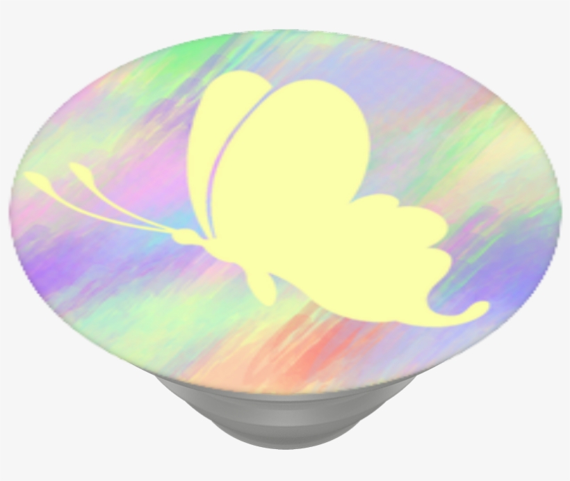 Watercolor Butterfly, Popsockets - Crescent, transparent png