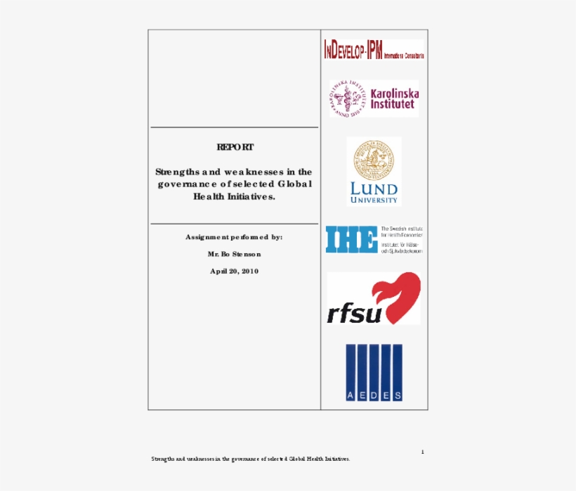 Strengths And Weaknesses In The Governance Of Selected - Rfsu, transparent png