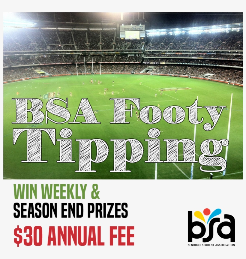 Bsa Footy Tipping Win Weekly And Season End Prizes - Bendigo Student Association, transparent png