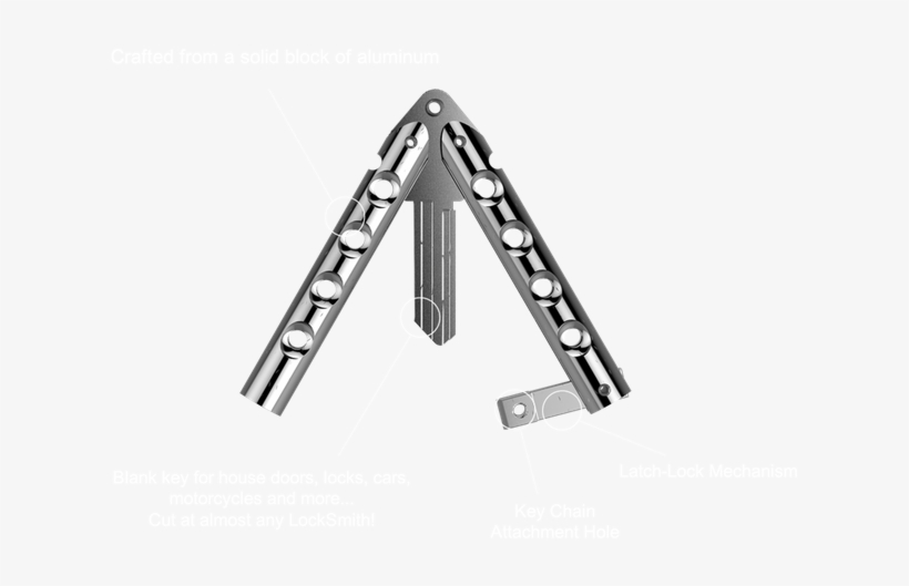Butterfly-knife Inspired House Keys - Ladder, transparent png