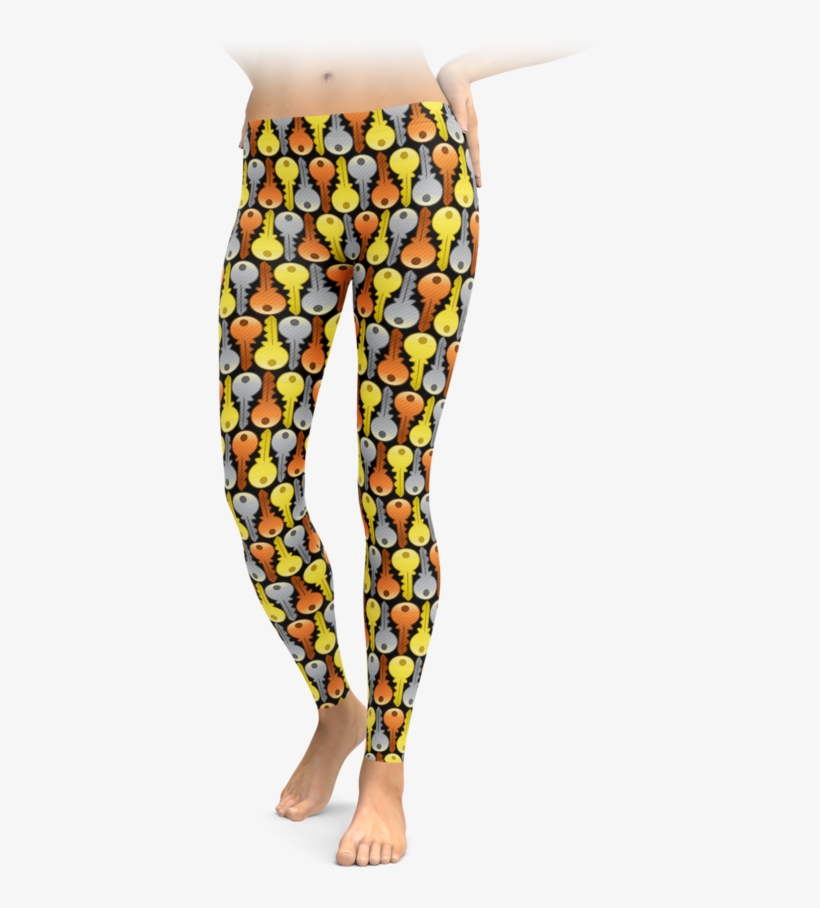 Tessellated House Keys Leggings - Teeth Leggings, transparent png