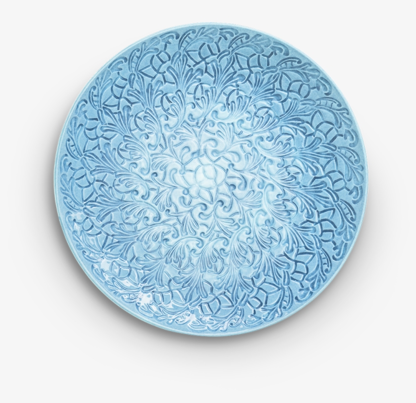 Platter Full Lace - Blue And White Porcelain, transparent png