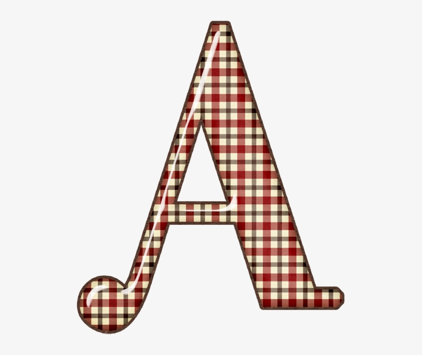 B *✿* Happy Camper Name Letters, Alphabet Letters, - Plaid, transparent png