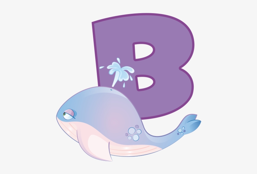 B Wall Adhesive Letters For Kids Rooms - Cartoon, transparent png