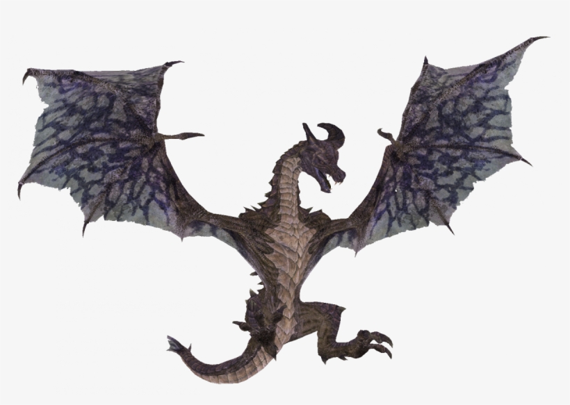 Skyrim Dragon Png, transparent png