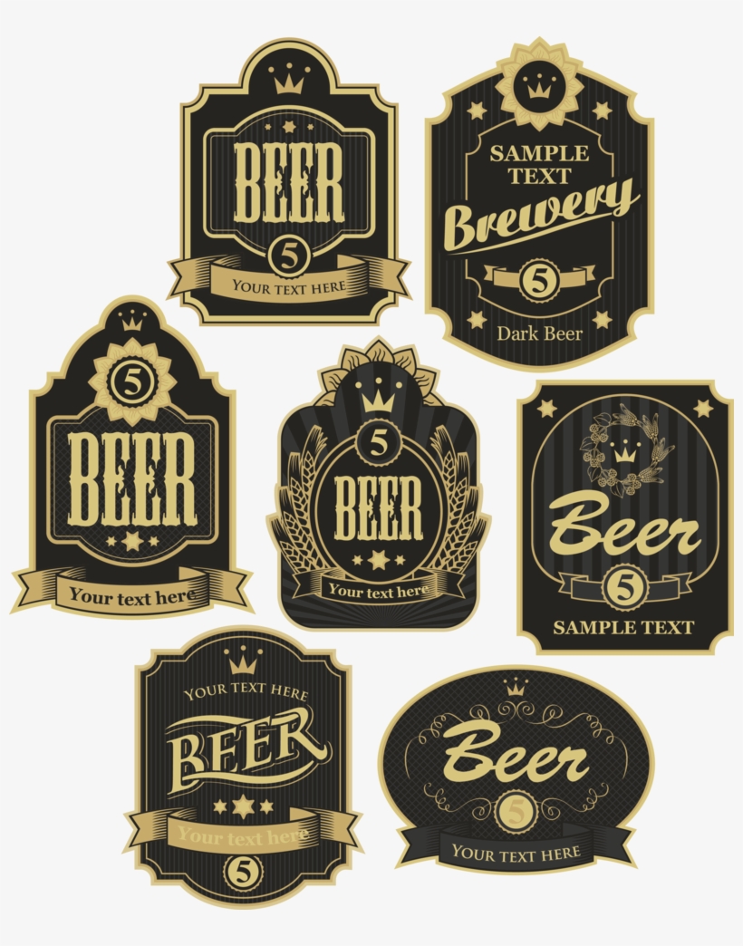 Vintage Beer Icon Sticker Label Hq Image Free Png - Png Beer Icon Vintage, transparent png