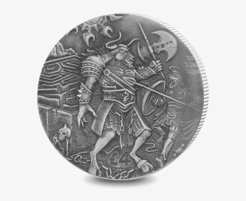 2018 Mythical Creatures Minotaur 2 Oz Antique Finish - Coin, transparent png