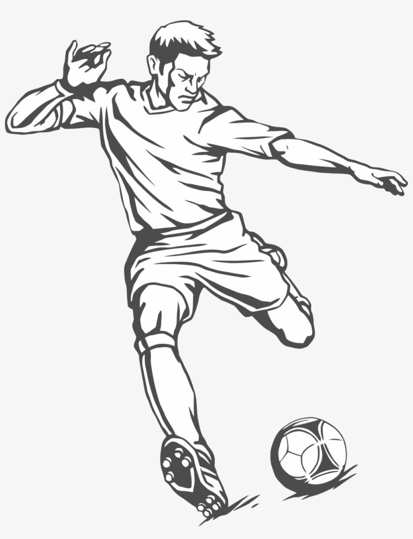 998 X 1253 29 1 - Drawing Of A Footballer, transparent png