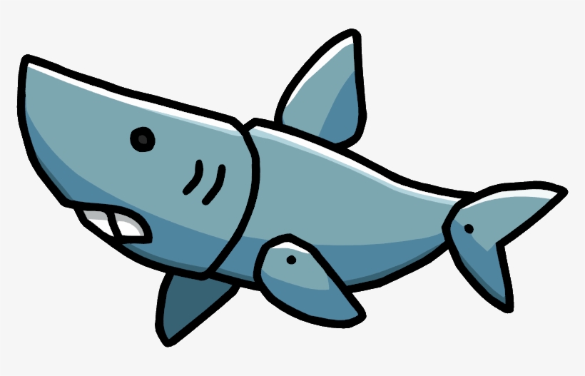 Vector Royalty Free Library Shark Pup Scribblenauts - Megalodon Scribblenauts, transparent png
