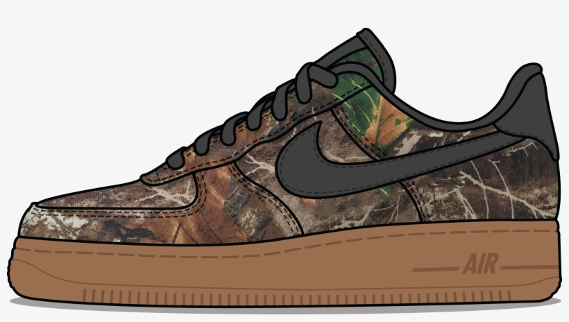 Nike Air Force 1 'realtree' Camouflage Pack - Nike Air Force 1 Realtree, transparent png
