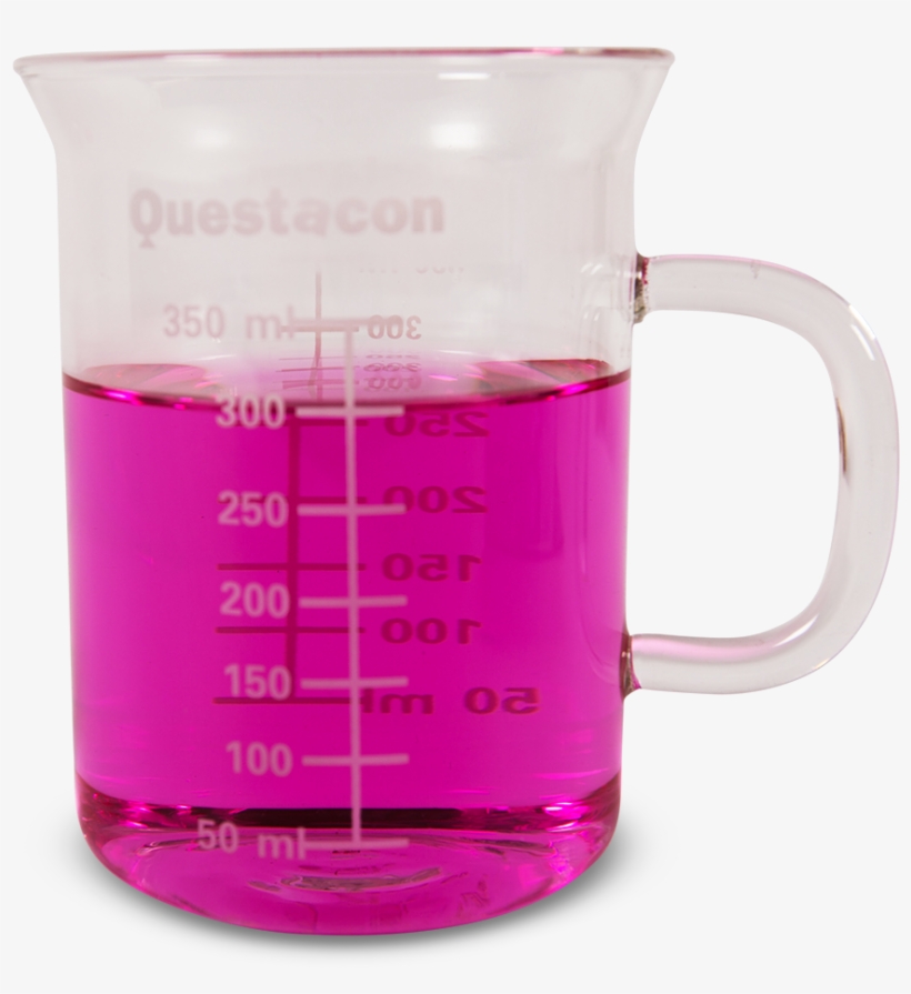 Questacon Glass Beaker Mug - Plastic, transparent png
