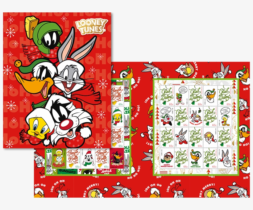 Looney Tunes Christmas Stamp Pack, transparent png