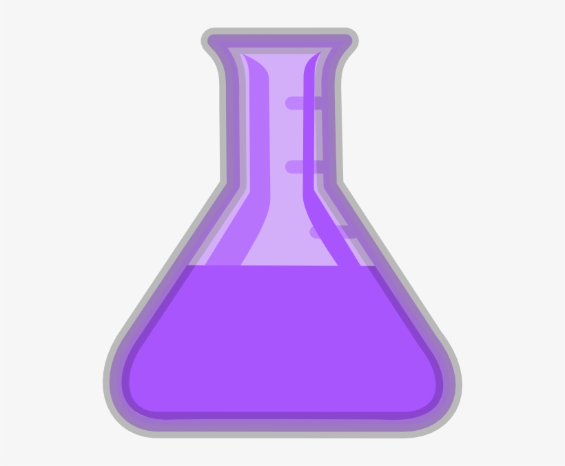 Erlenmeyer Flask Png Purple, transparent png