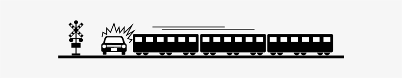 Railroad Crossing Accident - Railway, transparent png