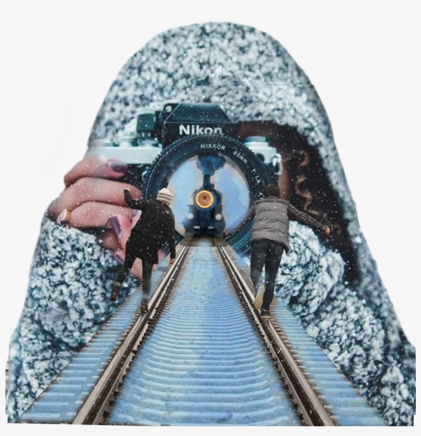 Railroad Freetoedit - Cold Photography, transparent png