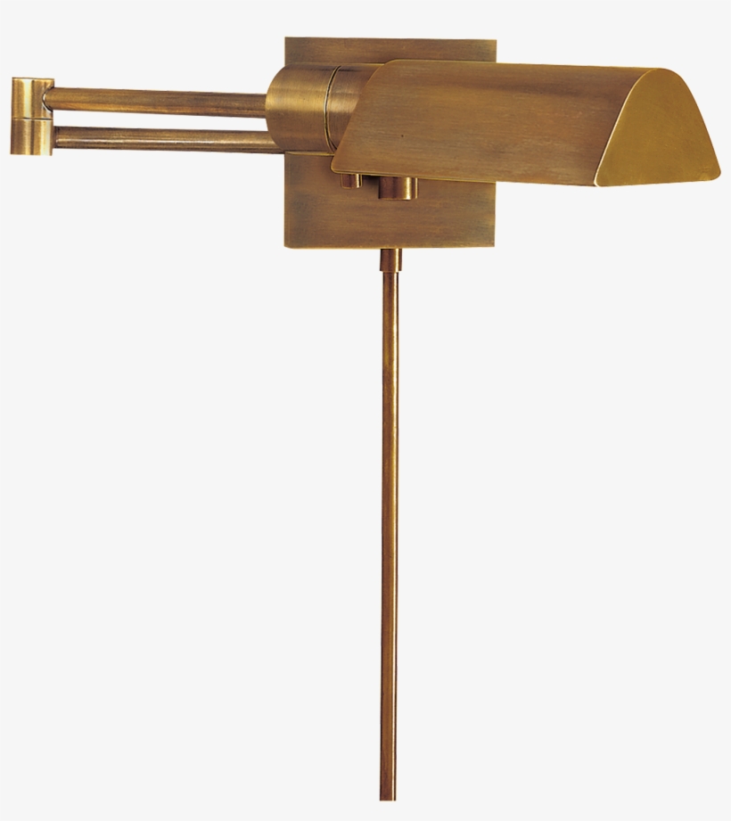 Studio Swing Arm Wall Light In Hand-rubbed Antique - Sconce, transparent png