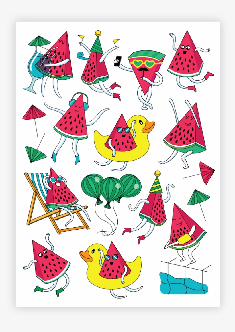 Watermelon Party, transparent png