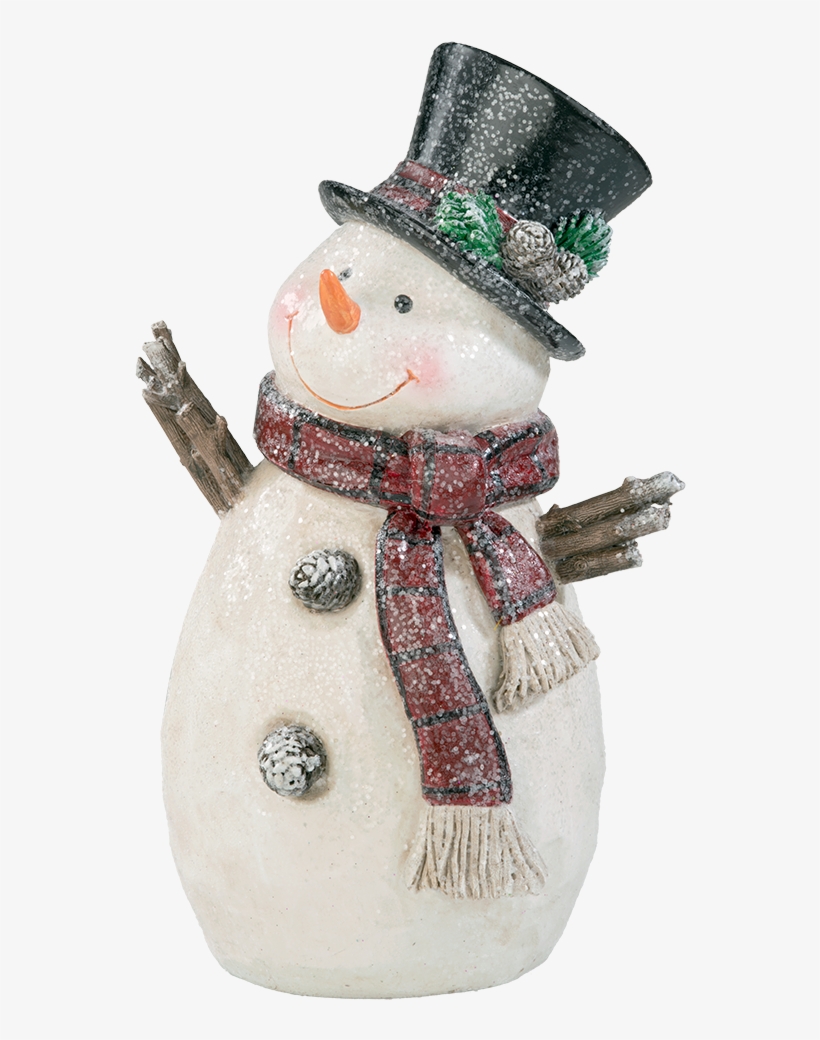 Snowman With Top Hat - Snowman, transparent png