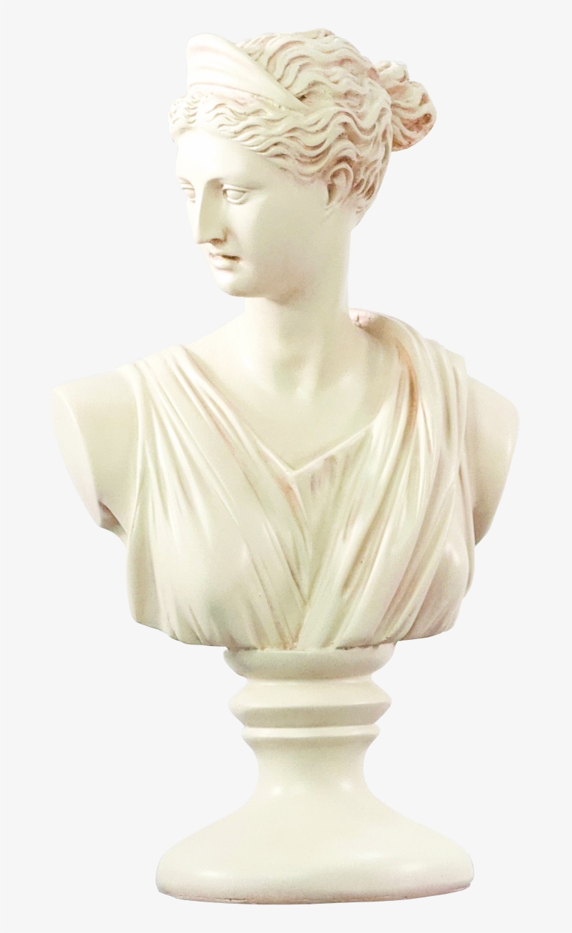 Roman Woman Statue - Bust, transparent png
