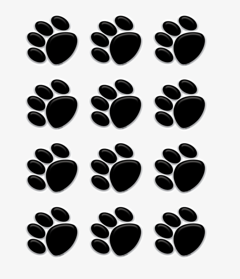 Tcr5118 Black Paw Prints Mini Accents Image - Sofia The First Printable Toppers, transparent png