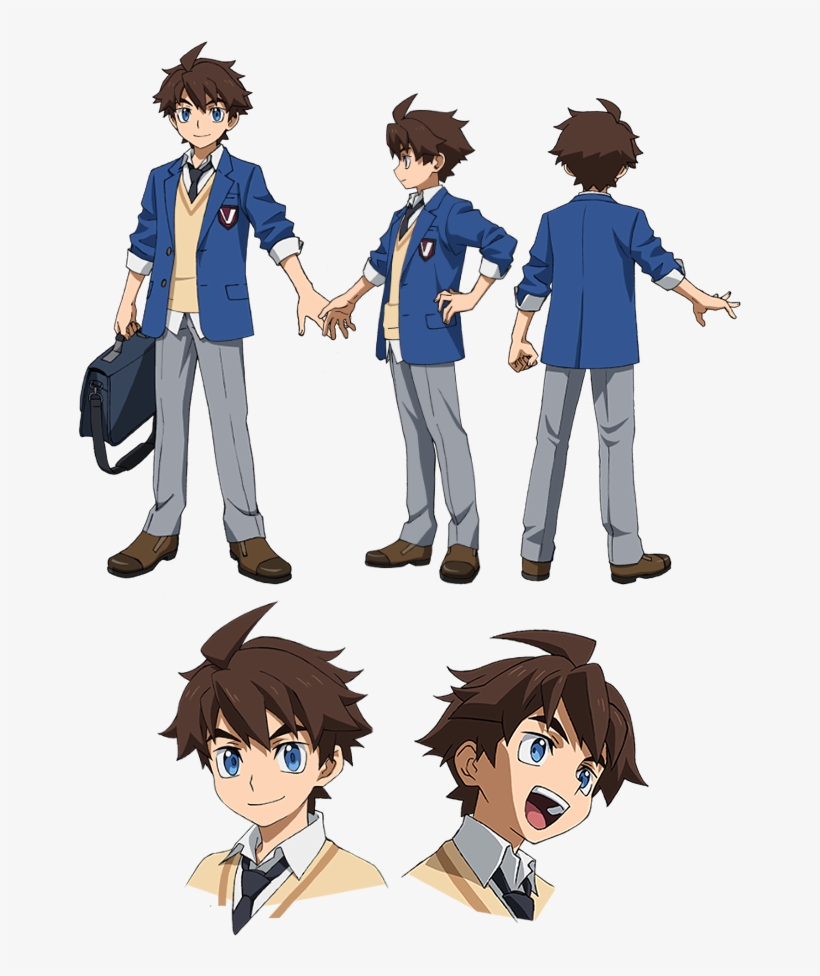 Mikami Riku - Gundam Build Divers Characters, transparent png