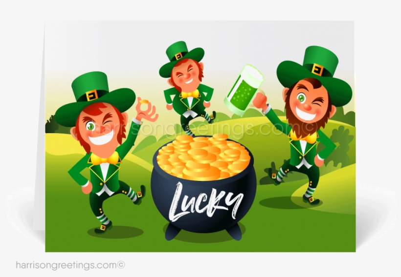 Leprechaun With Gold, transparent png