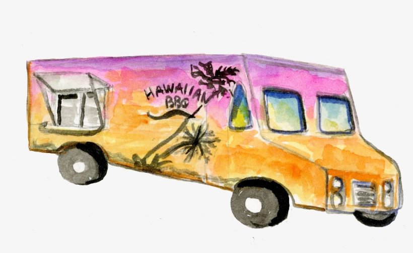 Hawaiian Bbq - Hawaiian Food Truck Designs, transparent png