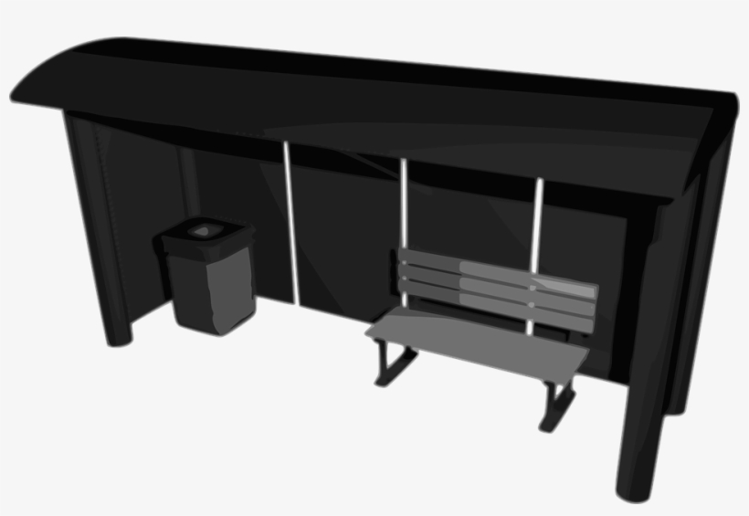 Shelter Bus Stop - Halte Png, transparent png