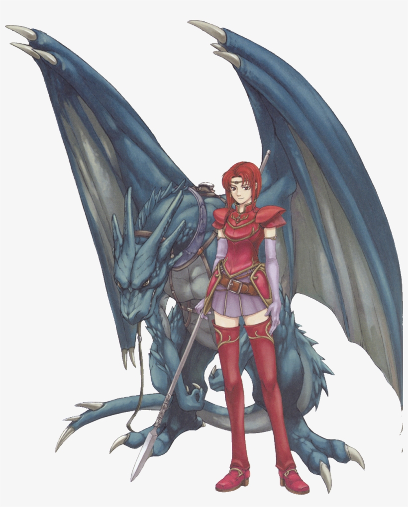 Like I Mentioned Before, Red-heads Make Powerful Wyvern - Fire Emblem Female Wyvern Rider, transparent png